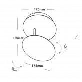 LED Wandleuchte LED 5W FINSTERNIS - Weiß