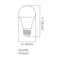 Bombilla LED 6W E27 G45 220º - OSRAM Chip