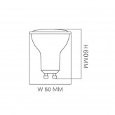 Dichroitische 6W LED SMD 38° GU10 - Osram Chip