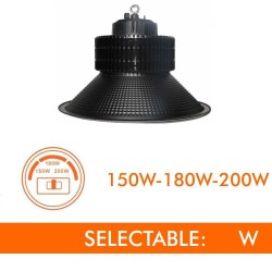 Campana LED 150W-180W-200W CCT PRO BLACK OSRAM CHIP DURIS E 2835