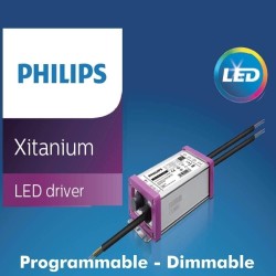 Farol LED 10W - 100W AARHUS Philips Driver Programável SMD5050 240Lm/W