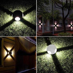 LED Wall Light GOTHENBURG GRAY E27 Outdoor IP44