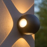 LED Wall Light GOTHENBURG GRAY E27 Outdoor IP44