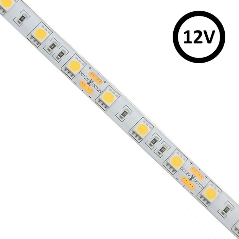 LED Strip LED 12V | 60xLED/m | 5m | SMD5050 |960Lm | 14W/M | IP20