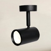 Black ceiling lamp for 1x GU10