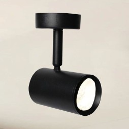 Aplique de tecto preto para 1x GU10