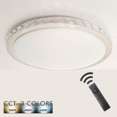 Plafonnier LED - 36W - Dimmable - CCT + Télécommande