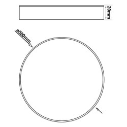 36W LED Ceiling Light LAHTI - Dimmable - CCT + Remote Control