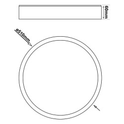 Plafón LED 36W - Dimable - CCT + Mando Control