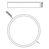 LED Deckenleuchte 36W  - Dimmbar - CCT + Fernbedienung