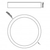 36W LED Ceiling Light TAMPERE - Dimmable - CCT + Remote Control