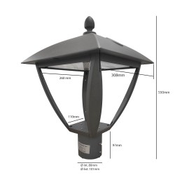 Farol LED 10W - 100W AARHUS Philips Driver Programável SMD5050 240Lm/W