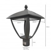 LED Streetlight 10W - 100W AARHUS Philips Driver Programmable SMD5050 240Lm/W