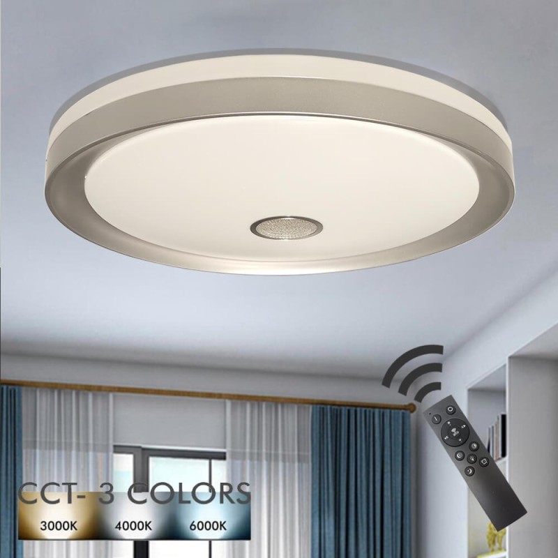 Plafón LED 36W ESPOO - Dimable - CCT + Mando Control