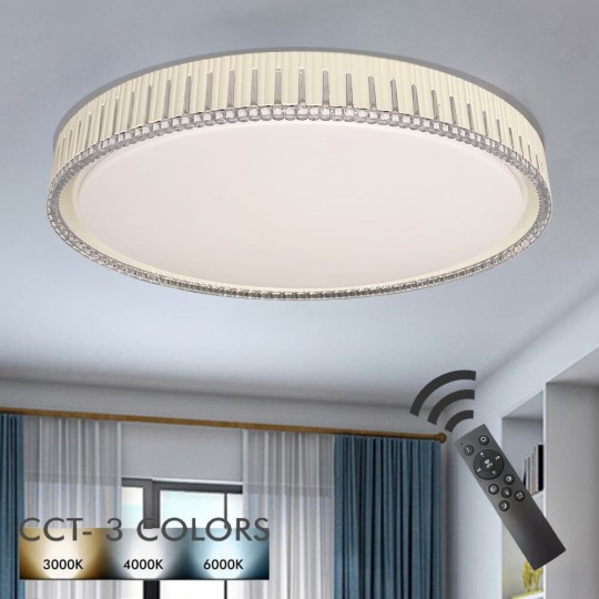 Plafonnier LED - 36W VANTAA - Dimmable - CCT + Télécommande