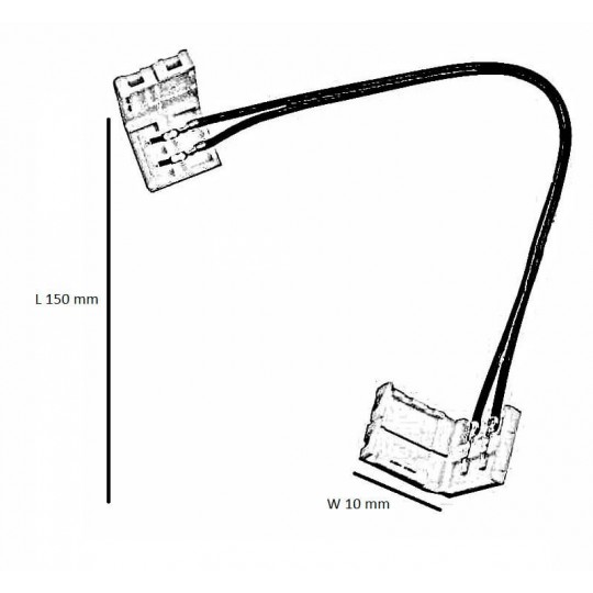 Connecteur rubans de LED monocrhomatique
