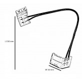 Monochrome LED strip connector