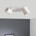 White ceiling lamp for 2x GU10