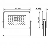 LED Flutlichtstrahler 100W AVANT OSRAM CHIP