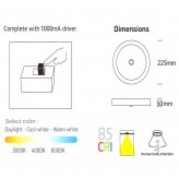 20W LED Ceiling Light Surface with Motion Detector - CCT