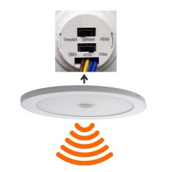 Plafón LED Superficie circular 20W con Detector de  Movimiento - CCT