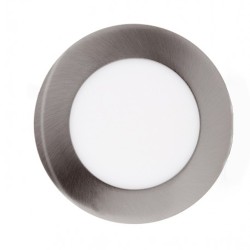 8W LED Ceiling Light - Circular Stainless Steel - CCT - OSRAM CHIP DURIS E 2835