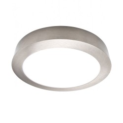 Plafón LED Circular Superficie Acero Inox 15W - CCT