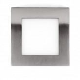Kreisförmige Deckenfläche Silber Rahmen Quadratisch 20W LED 120º - CCT