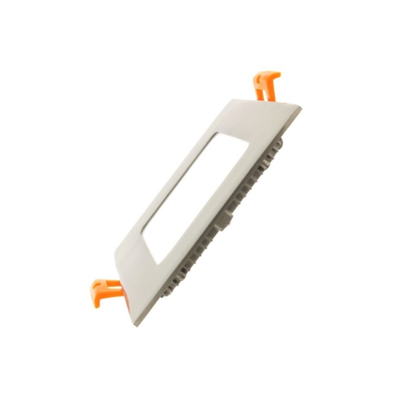 Placa LED Slim Cuadrada 5W Acero Inox - CCT- OSRAM CHIP DURIS E 2835