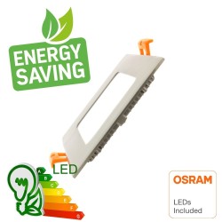 5W LED Square Downlight Slim  Stainless Steel - CCT- OSRAM CHIP DURIS E 2835