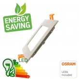 LED Einbauleuchte Quadratisch 5W Silber Rahmen - CCT- OSRAM CHIP DURIS E 2835