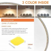 LED Einbauleuchte Rund 8W Silber Rahmen - CCT - OSRAM CHIP DURIS E 2835