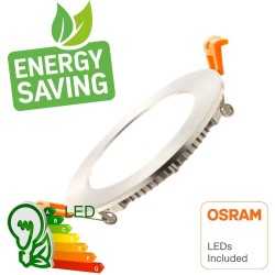 8W LED Circular Downlight Slim - Stainless Steel - CCT - OSRAM CHIP DURIS E 2835