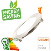 8W LED Circular Downlight Slim - Stainless Steel - CCT - OSRAM CHIP DURIS E 2835