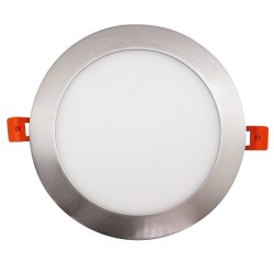 Placa LED Slim Circular 15W Acero Inox - CCT- OSRAM CHIP DURIS E 2835