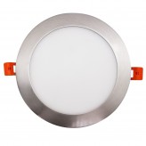 LED Einbauleuchte Rund 15W Silber Rahmen - CCT- OSRAM CHIP DURIS E 2835