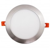 Painel LED Slim Circular 15W Acero Inox - CCT- OSRAM CHIP DURIS E 2835