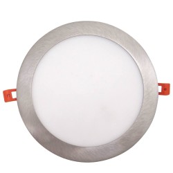 Painel LED Slim Circular 20W Acero Inox - CCT- OSRAM CHIP DURIS E 2835