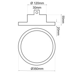 Campana industrial LED 200W UFO OSRAM Chip