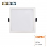 Downlight  LED -15W Carré-  OSRAM CHIP DURIS E 2835 - CCT - UGR17