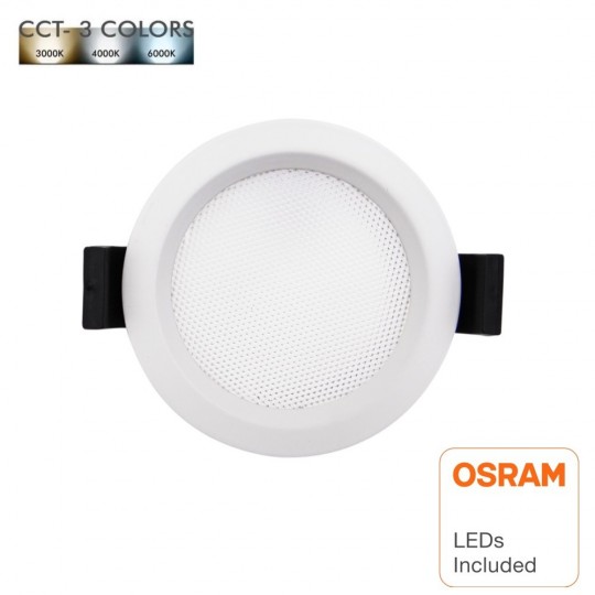 LED Einbauleuchte 10W Rund - OSRAM CHIP DURIS E 2835 - CCT - UGR17