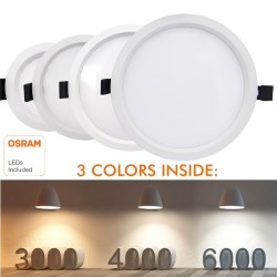 Downlight LED 10W - OSRAM CHIP DURIS E 2835 - CCT - UGR17