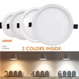 Downlight LED 10W  - OSRAM CHIP DURIS E 2835 - CCT - UGR17