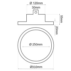 150W LED High Bay UFO OSRAM Chip