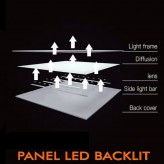PACK 10 Painel LED 60x60 48W - OSRAM CHIP DURIS E 2835