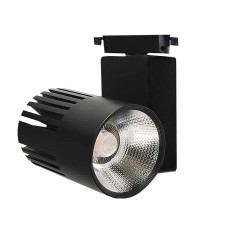 Foco LED 40W GRAZ Negro BRIDGELUX Chip Carril Monofásico CRI +90