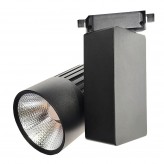 Foco LED 40W GRAZ Negro BRIDGELUX Chip Carril Monofásico CRI +90