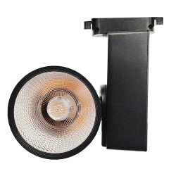 Foco LED 40W GRAZ Negro BRIDGELUX Chip Carril Monofásico CRI +90