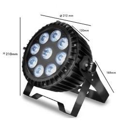 Foco Proyector Exterior LED  90W  RGB+W  DMX  WATER