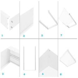 Panel surface kit 120x30 - Height 68mm